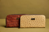 Ostrich Zip Purse